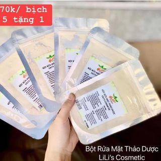 Bột Rửa Mặt Thảo Dược Lili’s Cosmetic kiềm nhờn trắng da giá sỉ