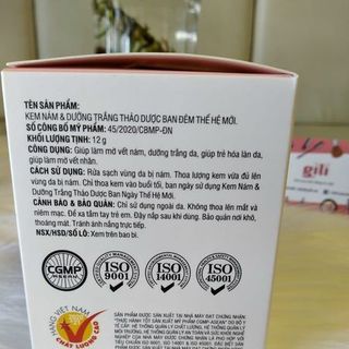 Kem dưỡng nám và trắng da Dược Sỹ Liên 12g