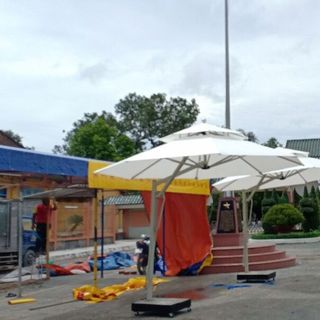 ( Giá rẻ) Áo dù lệch tâm tròn, đường kính 3m5.
