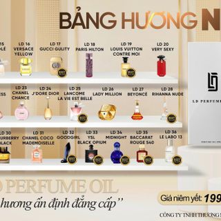 Tinh Dầu Nước Hoa Pháp Chính Hãng Ld Perfume Oil giá sỉ