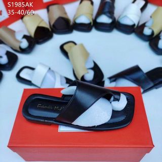 Dép sandal nữ đế bệt quai da mềm sỉ giá xưởng S1985
