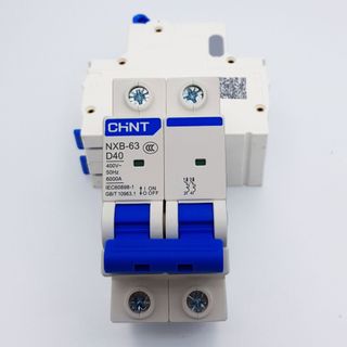 Cầu chì (Aptomat) CB CHINT 2p NXB-63 6kA C50 C63