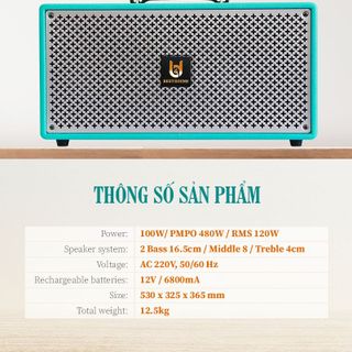Loa Xách tay Quốc Tế Best SOUND M8 Pro Hay Nhất 2022-Bảo Hành 12 tháng
