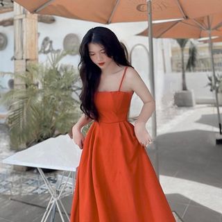 ĐẦM XÒE CAM 2 DÂY - DT1651