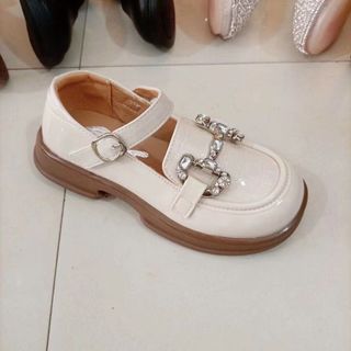 Giày búp bê trẻ em da mềm có quai ngang