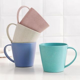 Cốc nhựa lúa mạch nhiều màu