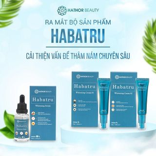 Bộ sản phẩm chăm sóc da Nám, làm mờ các vết nám, thâm, tàn nhang, đồi mồi, nếp nhăn trên da - HABATRU - Hathor Beauty