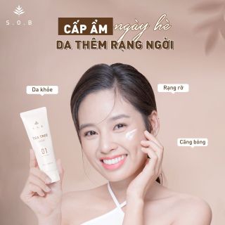 Kem dưỡng S.O.B trắng da và giảm mụn S.O.B Tea Tree Cream