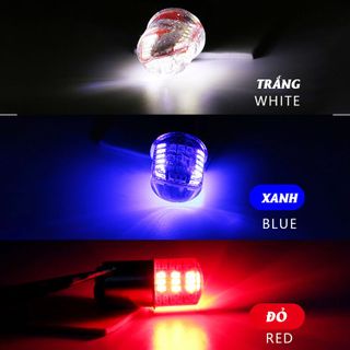 Đèn led hậu 42 tim 2 màu gắn xe máy
