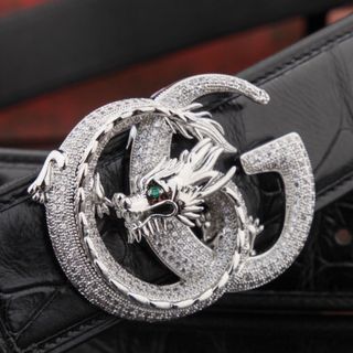 Thắt lưng rồng mặt bạc cao cấp