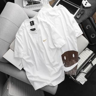 Quần áo nam, Áo thun cotton nam chất vải cotton 2c cao cấp, mình vải dày vừa phải, mịn, chất lượng cao, ko bai nhão chảy xệ size từ 55kg - 85kg