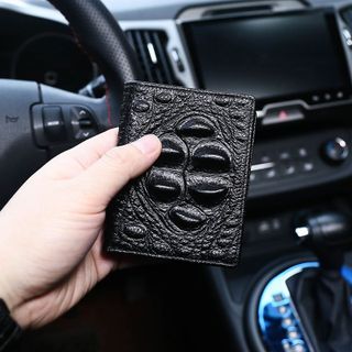 Ví dập vân cá sấu dáng đứng cao cấp
