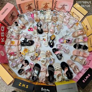 Sandal trẻ em chất da mềm cho bé gái đi học