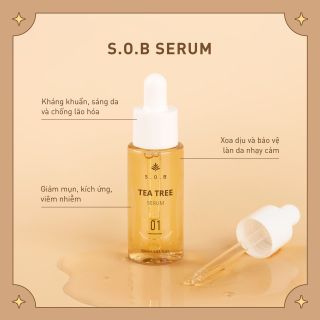 Serum trắng da giảm mụn S.O.B Tea Tree Serum