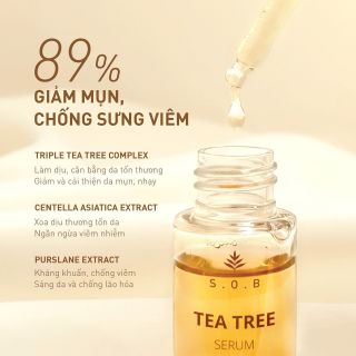 Serum trắng da giảm mụn S.O.B Tea Tree Serum