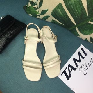 Sandal gót vuông 5cm 2 quai ngang CG0029