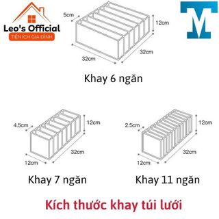 Túi vải đựng quần áo chia ngăn Hộp đựng quần jean áo sơ mi ngăn chia tủ cho bé sắp xếp tủ đồ gọn gàng Leos
