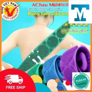 [Sỉ loại 1] CỌ TẮM SILICON - Dây Chà Lưng 2 mặt Bằng Silicone mẫu mới