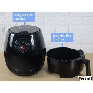 NỒI CHIÊN KHÔNG DẦU 4 LIT FERROLI
