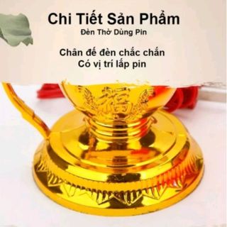 Đèn thờ vĩnh cửu dùng pin không lo hỏa hoạn , cháy nổ chập điện