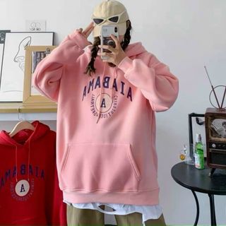 Áo hoodie chống nắng logo in AIABAMA form dưới 70kg