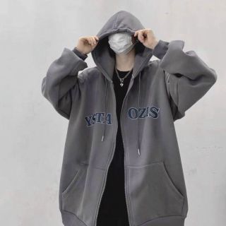 Áo khoác nỉ tay phồng logo YSTA OZIS form chuẩn