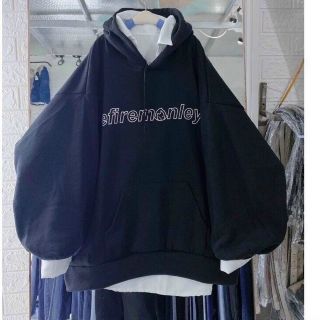 Áo hoodie tay phồng chất thun nỉ logo in efiremonley form dưới 70kg giá sỉ