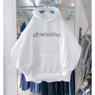 Áo hoodie tay phồng chất thun nỉ logo in efiremonley form dưới 70kg