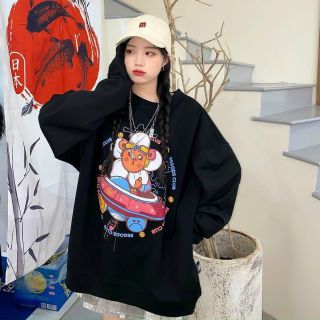 Áo sweater in regods club form rộng, mịn mát