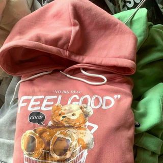 Áo hoodie in feel good