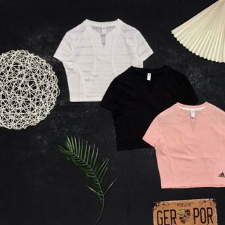 Đồ Thể Thao Áo Thun Nữ Croptop Logo Thể Thao Siêu Đẹp Giá Sỉ, Hàng Đẹp Hot