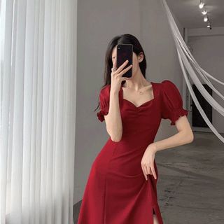 ĐẦM XÒE NHÚN NGỰC TAY PHỒNG - DT1653