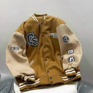 Áo khoác bomber nỉ log CS form rộng, mịn mát