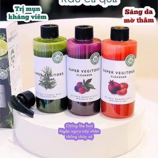 Sửa rửa mặt rau củ thải độc da