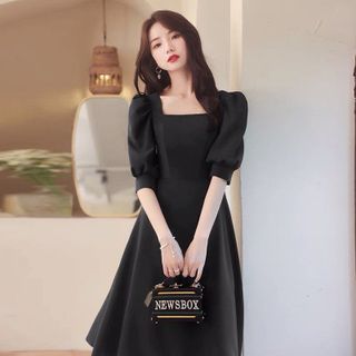 ĐẦM XÒE TAY PHỒNG CỔ VUÔNG - DT1654
