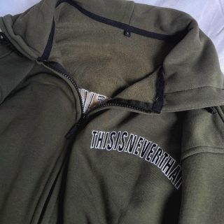 Áo khoác nỉ thêu thisisneverthat form rộng, mịn mát