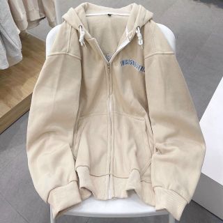 Áo khoác nỉ thêu thisisneverthat form rộng, mịn mát