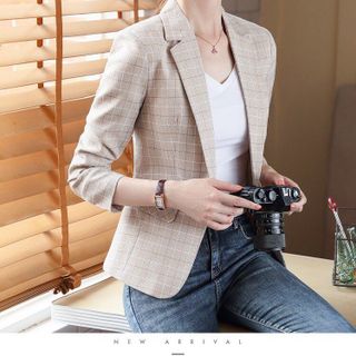 ÁO KHOÁC CARO CỔ VEST- DT1652
