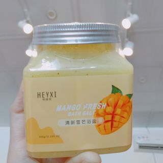 Muối Tắm Tẩy Da Chết Body Vị Hoa Quả HEYXI Cực Thơm - Heyxi ( hũ vuông mới)-Tẩy Da Chết Trắng Da Body HEYXI Trái Cây