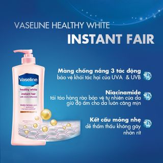 Sữa Dưỡng Thể Trắng Da Vaseline Healthy White Uv Lightening - Dưỡng Thể Vaseline dưỡng ẩm, trắng da, chống nắng 350ml