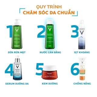 Toner Vichy Normaderm Purifying Pore Tightening Lotion nước cân bằng se khít lỗ chân lông cho da dầu mụn 200ml
