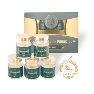 [Hộp 5 Hũ] Yến Sào Chưng Sẵn Vĩnh Phước 70ml [20% Yến Tươi] - 6 Vị