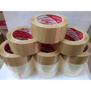 Băng keo đục/ trong lốc 6 cuộn 200Y