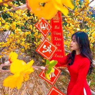 Bộ áo dài lụa tây thi màu đỏ