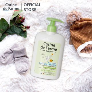 Lotion cho bé CORINE DE FARME BABY LOTION làm sạch và dưỡng ẩm an toàn cho bé yêu - 500ml