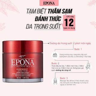 Kem Dưỡng EPONA trắng da, nâng tone, chống lão hóa, mờ thâm nám, giảm nhăn, phục hồi da 50ml