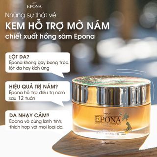 Kem Dưỡng EPONA trắng da, nâng tone, chống lão hóa, mờ thâm nám, giảm nhăn, phục hồi da 50ml