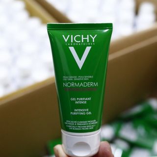 Sữa Rửa Mặt Vichy Normaderm Phytosolution Intensive Dạng Gel Làm Sạch Sâu, Giảm Nhờn 50ml