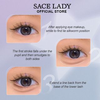 Bút kẻ mắt SACE LADY Màu Nâu siêu mỏng tự nhiên đa năng SL35702