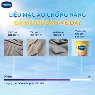 Serum chống nắng VASELINE 50X [320ml] - Tinh chất dưỡng thể Vaseline SPF 50+